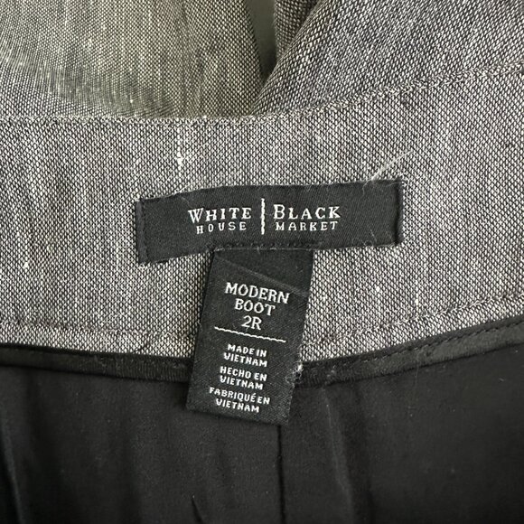 2/$30  White House Black Market Modern Boot Trouser Mid-rise Gray 2R #A0759 - Picture 5 of 7